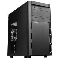 Antec VSK3000 Elite, Mini Tower, PC, Schwarz, micro ATX, Mini-ITX, SGCC, 16 cm