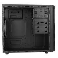 Antec VSK3000 Elite, Mini Tower, PC, Schwarz, micro ATX, Mini-ITX, SGCC, 16 cm