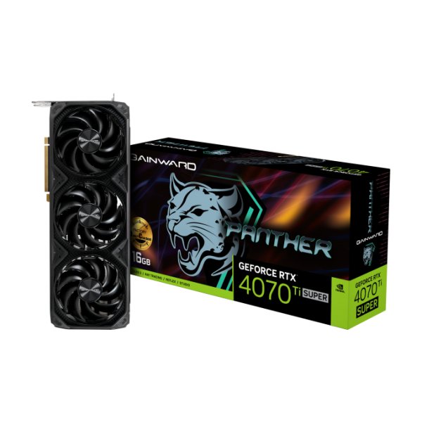 Gainward RTX4070 Ti Super Panther OC, GeForce RTX 4070 SUPER, 16 GB, GDDR6X, 256 Bit, 7680 x 4320 Pixel, PCI Express x16 4.0