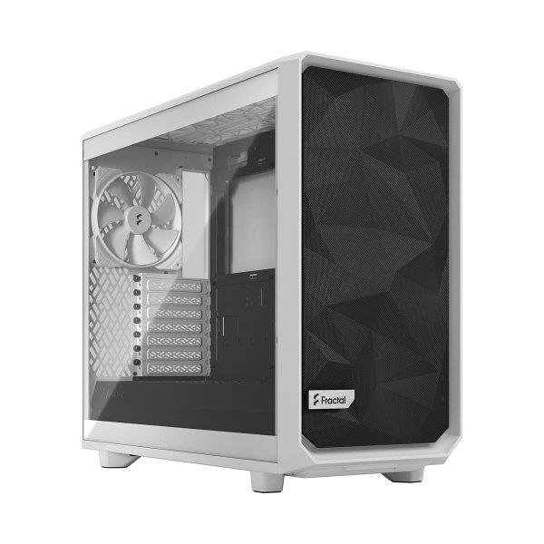 Fractal Design Meshify 2 Lite, PC, Weiß, ATX, EATX, micro ATX, Mini-ITX, Stahl, Gehärtetes Glas, 18,5 cm, 47,6 cm