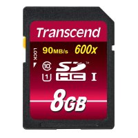 Transcend TS8GSDHC10U1, 8 GB, SDHC, Klasse 10, MLC, 90...