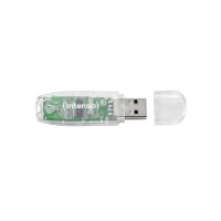 Intenso Rainbow Line, 32 GB, USB Typ-A, 2.0, 28 MB/s, Kappe, Transparent