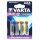 Varta 4x AAA Lithium, Einwegbatterie, AAA, Lithium, 1,5 V, 4 Stück(e), 1100 mAh