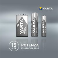 Varta 06103, Einwegbatterie, AAA, Lithium, 1,5 V, 2 Stück(e), 1100 mAh