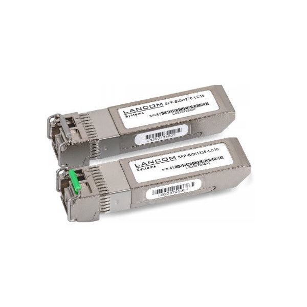 Lancom SFP-BiDi1310-LC10, Faseroptik, 10000 Mbit/s, SFP+, LC, PC, 9/125 µm, 20000 m