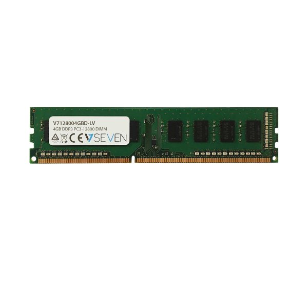 V7 4GB DDR3 PC3L-12800 - 1600MHz DIMM Arbeitsspeicher Modul - V7128004GBD-LV, 4 GB, 1 x 4 GB, DDR3, 1600 MHz, 240-pin DIMM