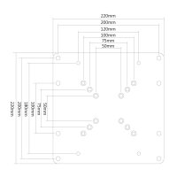 Neomounts Vesa-Platte, Silber, 35 kg, 50 x 50,200 x 200...