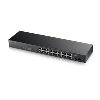 ZyXEL GS-1900-24 v2, Managed, L2, Gigabit Ethernet (10/100/1000), Vollduplex, Rack-Einbau, 1U