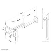 Neomounts Medizinische Wandhalterung, 10 kg, 25,4 cm...