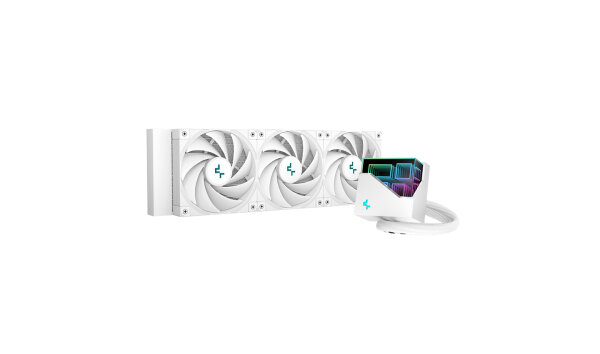 Deepcool LT720 WH, All-in-One-Flüssigkeitskühler, 12 cm, 85,85 cfm, Weiß