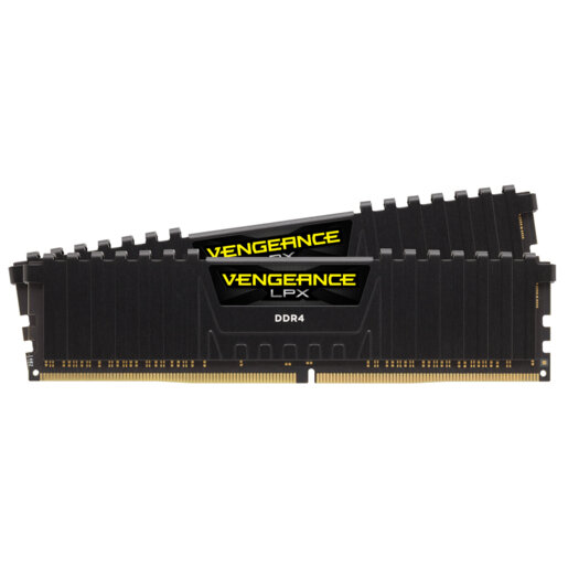 Corsair Vengeance LPX CMK32GX4M2E3200C16, 32 GB, 2 x 16 GB, DDR4, 3200 MHz, 288-pin DIMM, Schwarz