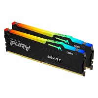 Kingston FURY Beast 32 GB 5600 MT/s DDR5 CL40 DIMM (2er-Kit) RGB, 32 GB, 2 x 16 GB, DDR5, 288-pin DIMM