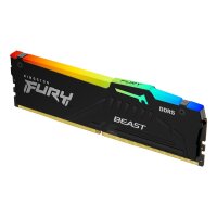 Kingston FURY 32 GB 5600 MT/s DDR5 CL40 DIMM Beast RGB, 32 GB, 1 x 32 GB, DDR5, 288-pin DIMM