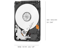 WD BLUE 2 TB, 2.5", 2 TB, 5400 RPM