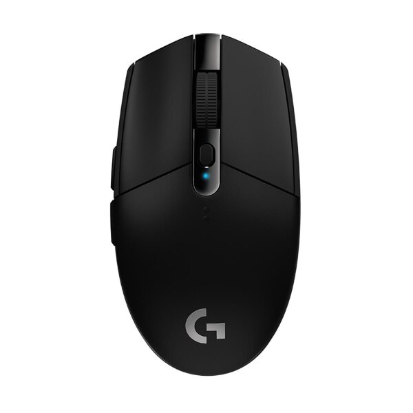 Logitech G G305, rechts, Optisch, RF Wireless + Bluetooth, 12000 DPI, 1 ms, Schwarz