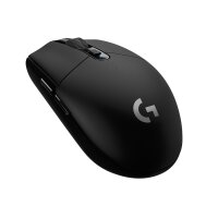 Logitech G G305, rechts, Optisch, RF Wireless + Bluetooth, 12000 DPI, 1 ms, Schwarz