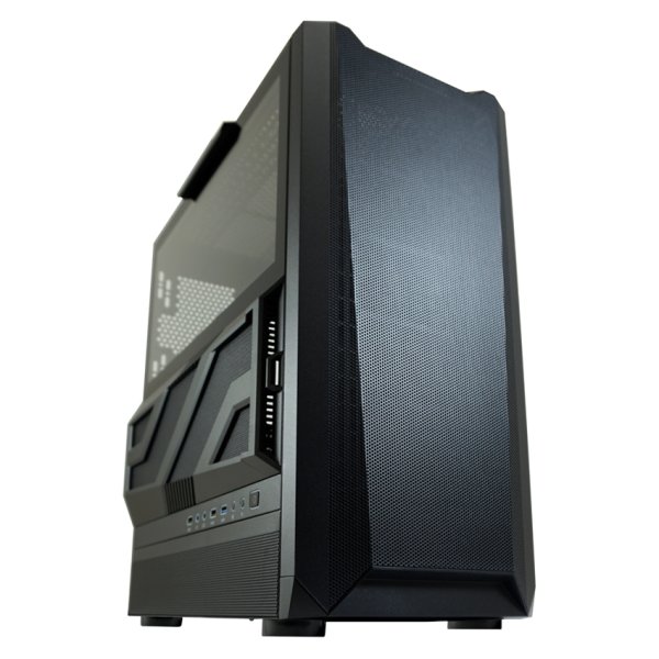 LC-Power Gaming 900B, Midi Tower, PC, Schwarz, ATX, EATX, micro ATX, Mini-ITX, Metall, Kunststoff, Gehärtetes Glas, Gaming