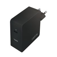 LogiLink USB Steckdosenadapter, 1x USB-C Port & 1x...