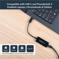 StarTech.com USB-C auf Gigabit-Ethernet-Adapter - Schwarz...