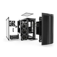 Be Quiet! PURE BASE 500 FX Black, Midi Tower, PC, Schwarz, ATX, micro ATX, Mini-ITX, Acrylnitril-Butadien-Styrol (ABS), Stahl, Gaming