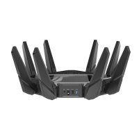 ASUS ROG Rapture GT-AXE16000, Wi-Fi 6E (802.11ax), Tri-Band (2,4 GHz/5 GHz/6 GHz), Ethernet/LAN, Schwarz, Tabletop-Router