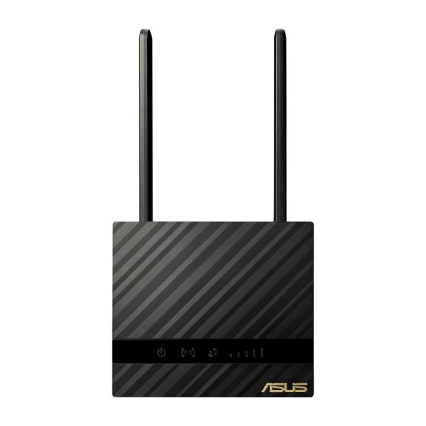 ASUS 4G-N16, Wi-Fi 4 (802.11n), Einzelband (2,4GHz), Eingebauter Ethernet-Anschluss, 3G, 4G, Schwarz