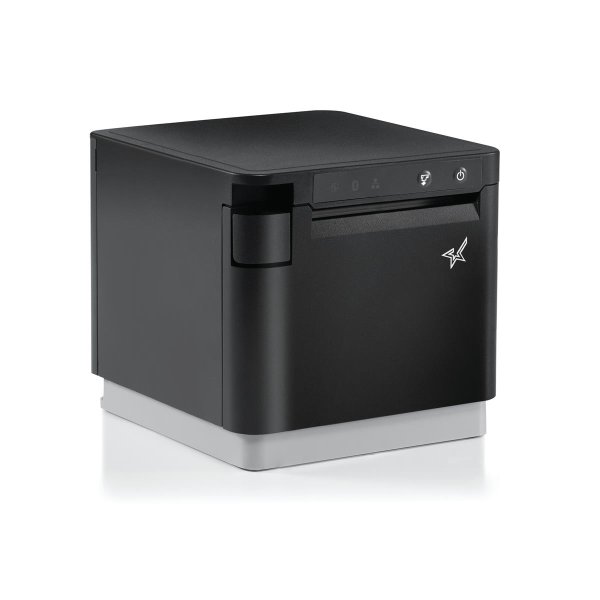 Star Micronics mC-Print3, Thermal, 3in, Cutter, Ethernet (LAN), USB, CloudPRNT, Black, EU & UK, PS60C Power Supply included, Direkt Wärme, POS-Drucker, 250 mm/sek, 58mm, 80mm, Verkabelt & Kabellos, Schwarz