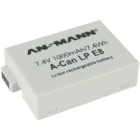 Ansmann A-Can LP-E8, 1000 mAh, 7,4 V, Lithium-Ion (Li-Ion)