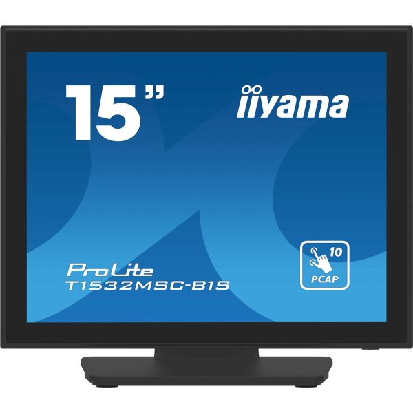 Iiyama ProLite T1532MSC-B1S, 38,1 cm (15"), 1024 x 768 Pixel, XGA, LCD, 8 ms, Schwarz