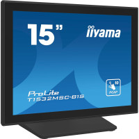 Iiyama ProLite T1532MSC-B1S, 38,1 cm (15"), 1024 x 768 Pixel, XGA, LCD, 8 ms, Schwarz