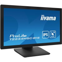 Iiyama ProLite T2234MSC-B1S, 54,6 cm (21.5"), 1920 x 1080 Pixel, Full HD, 8 ms, Schwarz