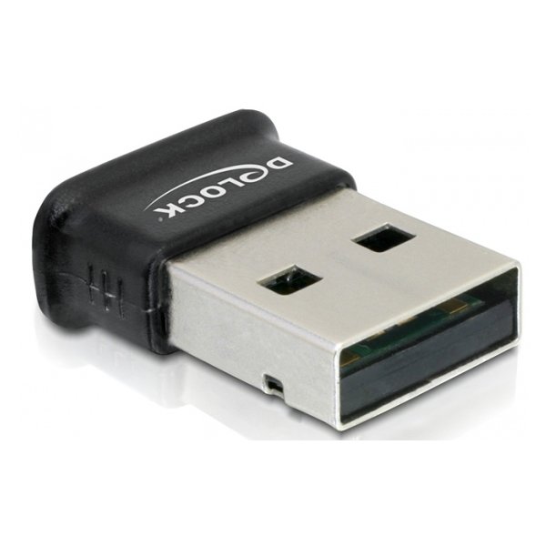 Delock USB 2.0, Bluetooth V4.0, Kabelgebunden, USB, Bluetooth, 3 Mbit/s, Schwarz