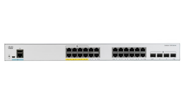 Cisco Catalyst C1000-24T-4X-L, Managed, L2, Gigabit Ethernet (10/100/1000), Vollduplex