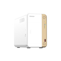 QNAP TS-262, NAS, Tower, Intel® Celeron®, N4505, Gold, Weiß