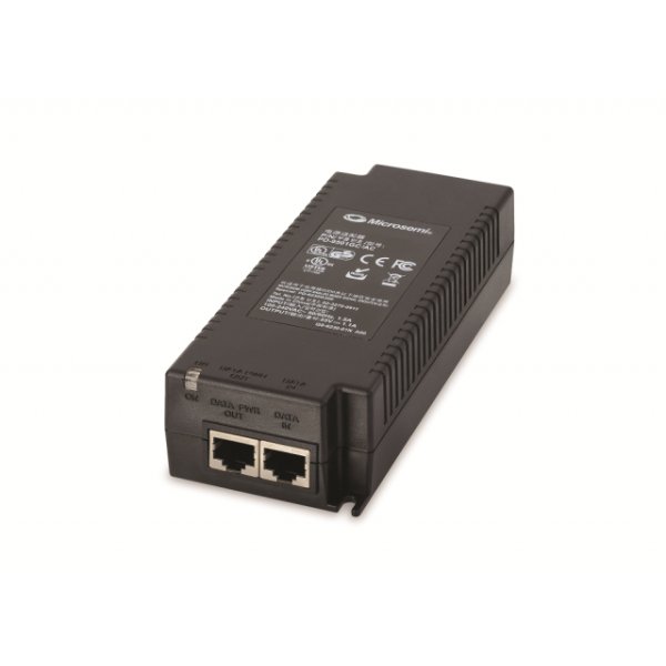 Microchip Technology PD-9501GC, Gigabit Ethernet, 10,100,1000 Mbit/s, IEEE 802.11n, IEEE 802.3af, IEEE 802.3at, IEEE 802.3bt, Schwarz, 1/2 (-), 3/6 (+), 7/8 (-), 4/5 (+), 55 V