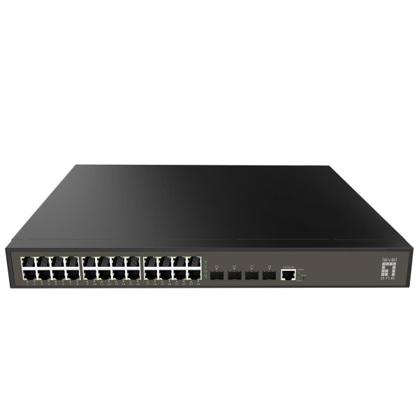 LevelOne GEL-2871, Managed, L2+, Gigabit Ethernet (10/100/1000), Gigabit Ethernet, Rack-Einbau, 1U