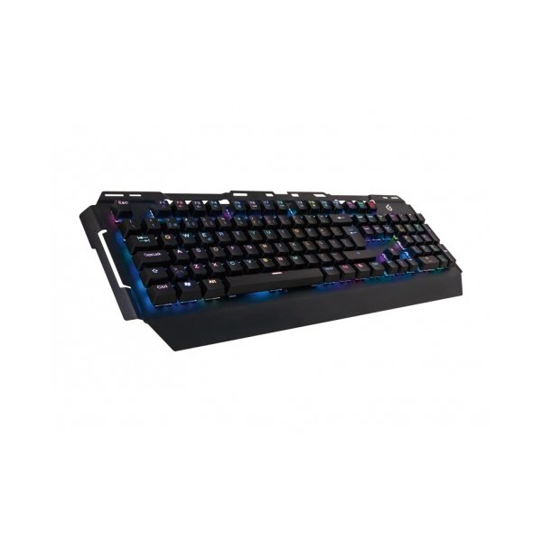 Conceptronic KRONIC, Kabelgebunden, USB, Mechanischer Switch, QWERTY, RGB-LED, Schwarz