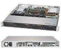 Supermicro CSE-813MFTQC-350CB, Rack, Server, Schwarz,...