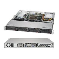 Supermicro CSE-813MFTQC-350CB, Rack, Server, Schwarz, ATX, micro ATX, 1U, 350 W