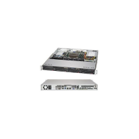 Supermicro CSE-813MFTQC-350CB, Rack, Server, Schwarz, ATX, micro ATX, 1U, 350 W