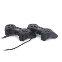 Gembird JPD-UB2-01, Gamepad, PC, D-Pad, Kabelgebunden, USB 2.0, Schwarz