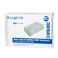 LogiLink UA0107A, 3.5", SATA, Serial ATA II, 5 Gbit/s, Hot-Swap, Silber