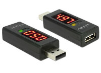 Delock 65569, USB, USB 2.0, Schwarz, 65 mm, 22 mm, 14 mm