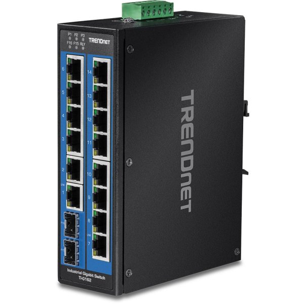 TRENDnet TI-G162, Unmanaged, Gigabit Ethernet (10/100/1000), Vollduplex, Wandmontage