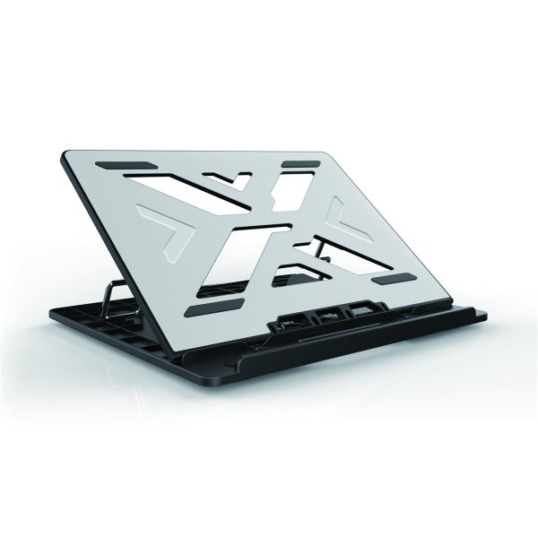 Conceptronic THANA ERGO S, Laptop Cooling Stand, Notebook-Ständer, Grau, 39,6 cm (15.6 Zoll), 50 kg, 258 mm, 302 mm