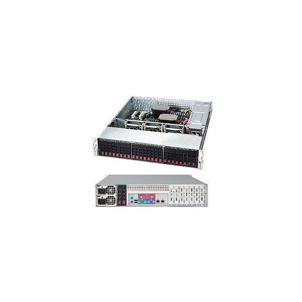 Supermicro CSE-216BE1C-R920LPB, Intel/AMD, 2.5 Zoll, Serial Attached SCSI (SAS)-3, Serial ATA III, Rack (2U), Silber, 920 W