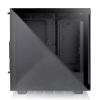 Thermaltake Divider 300 TG Air, Midi Tower, PC, Schwarz, ATX, micro ATX, Mini-ITX, SPCC, 14,5 cm