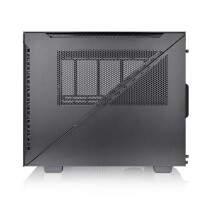 Thermaltake Divider 200 TG Air Micro, Micro Tower, PC, Schwarz, SPCC, Gehärtetes Glas, Gaming, Blau, Grün, Rot