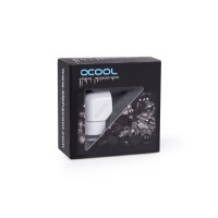 Alphacool 17485, Montageset, Messing, Weiß, 1/4 Zoll, Männlich, Weiblich