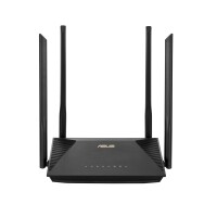 ASUS RT-AX53U, Wi-Fi 6 (802.11ax), Dual-Band (2,4 GHz/5 GHz), Ethernet/LAN, 3G, Schwarz, Tabletop-Router